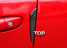 5714 Эмблемы Skyactiv на двери Carbon - 4 шт. на Mazda