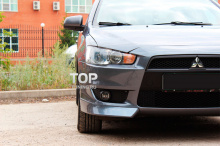 Тюнинг Митсубиси Лансер 10 - Накладки на штатный бампер (дорестайлинг) INT Sport.