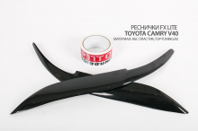 5746 Накладки на переднюю оптику FX Lite (дорестайлинг) на Toyota Camry V40 (6)