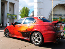 Тюнинг Альфа Ромео 156 (дорестайлинг) - Пороги Cadamuro GTA.