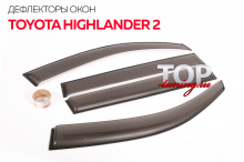 5783 Дефлекторы окон оригинальные тонированные на Toyota Highlander 2