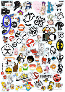 5790 Наборы наклеек Sticker Bombing (A3)