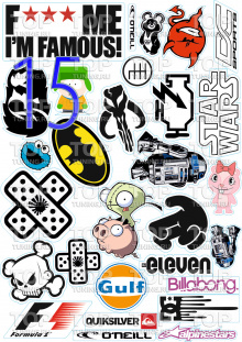 5790 Наборы наклеек Sticker Bombing (A3)