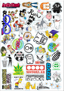 5790 Наборы наклеек Sticker Bombing (A3)