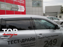 5871 Дефлекторы окон STEEL LINE на Toyota Highlander 3