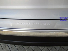 Накладка на задний бампер для Toyota Highlander (2011-2013) из нержавеющей стали