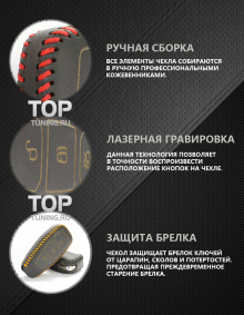 Стильные аксессуары для автомобиля Ford Maverick - Кожаный чехол Lucky 4 Colors