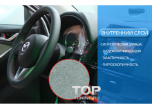 Оплетка руля, стояночного тормоза и КПП/АКПП для автомобиля Citroen C4 - Набор Lucky