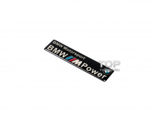 Декоративная наклейка-шильд, с лого M - BMW Motorsport - Размер 100 х 24 мм.