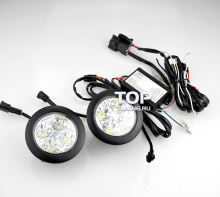 Светодиодные фары 4 LED VINSTAR - Ультра яркие. Диаметр 7 см. 2 модели на выбор. 