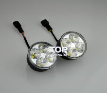 Светодиодные фары 4 LED VINSTAR - Ультра яркие. Диаметр 7 см. 2 модели на выбор. 