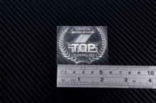 6237 Никелевый герб наклейка TRD 3D 55x44 на Toyota