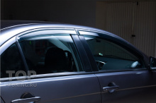 6243 Дефлекторы на окна Well Visors Premium на Mitsubishi Lancer 10 (X)