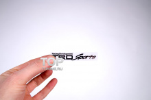 Эмблема шильдик из никелевого сплава - Модель TRD Sports - Тюнинг ТОЙОТА - Размер 80 * 14 мм. 