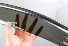 6257 Дефлекторы на окна Chrome на Hyundai Solaris