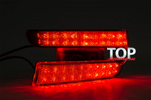 LED стоп-сигналы Crystal White / Red на Mitsubishi Lancer 10 (X)
