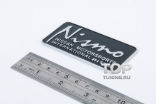 Алюминиевая эмблема с двухсторонним скотчем - Модель Nismo - Тюнинг Ниссан.