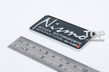 Алюминиевая эмблема с двухсторонним скотчем - Модель Nismo - Тюнинг Ниссан.