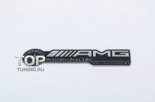 6398 Никелевая эмблема AMG 94x22 на Mercedes