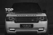 Защита переднего бампера - Модель VERGE Individual- Тюнинг Range Rover Vogue (3 Поколение, 2-ой рестайлинг 2010, 2012.)