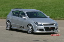 Тюнинг пороги Opel Astra H GTC / R - дизайн LMA