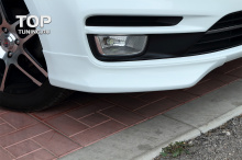 7858 Накладки на передний бампер Evolution (Рестайлинг) на Kia Rio 3