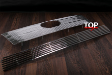 Накладки на решетку радиатора из полированной нержавеющей стали Premium - Тюнинг Toyota Land Cruiser Prado 150 (Дорестайлинг, 2009 - 2013)