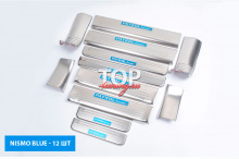 Nismo Blue 8209 Защитные пластины порогов Epic на Nissan Patrol Y62