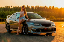 Передний бампер Китано — Тюнинг Хонда Аккорд 7 CL9 (2002-2008) Стеклопластик / Под окрас / Требуется подгонка