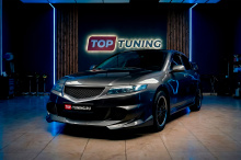 Передний бампер Китано — Тюнинг Хонда Аккорд 7 CL9 (2002-2008) Стеклопластик / Под окрас / Требуется подгонка