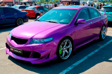 Передний бампер Китано — Тюнинг Хонда Аккорд 7 CL9 (2002-2008) Стеклопластик / Под окрас / Требуется подгонка