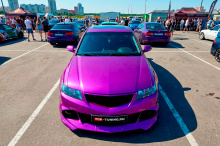 Передний бампер Китано — Тюнинг Хонда Аккорд 7 CL9 (2002-2008) Стеклопластик / Под окрас / Требуется подгонка