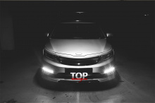 8374 Накладки на передний бампер Element на Kia Rio 3