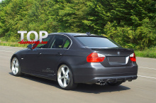 НАКЛАДКА НА ЗАДНЕЕ СТЕКЛО - МОДЕЛЬ ШНИЦЕР АЦ - ТЮНИНГ БМВ E90 (3 СЕРИЯ, ДОРЕСТАЙЛИНГ, РЕСТАЙЛИНГ, 2005 / 2011)