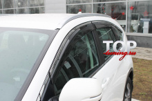 8443 Ветровики на окна Premium на Honda CR-V 4