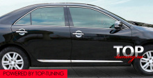 8456 Хромированные молдинги дверей Premium Line на Toyota Camry V50 (7)