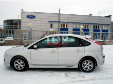 НАКЛАДКА НА ЗАДНИЙ БАМПЕР - МОДЕЛЬ АПЕКС ФОРС - ТЮНИНГ ФОРД ФОКУС 2 (ДОРЕСТАЙЛИНГ, ХЭТЧБЕК, 2004 / 2008)