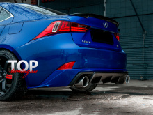 НАКЛАДКА НА ЗАДНИЙ БАМПЕР - МОДЕЛЬ АПЕКС ГТ - ТЮНИНГ ЛЕКСУС IS (3 ПОКОЛЕНИЕ)