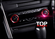 ОКАНТОВКИ НА РЕГУЛЯТОРЫ УПРАВЛЕНИЯ ТЮНИНГ МАЗДА СХ-5 (2 ПОКОЛЕНИЕ, MAZDA CX-5 NEW 2017+)