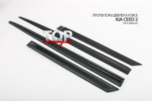 8558 Протекторы дверей X-Force на Kia Ceed 2