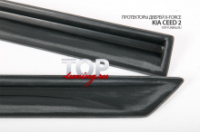 ЗАЩИТНЫЕ МОЛДИНГИ НА ДВЕРИ - МОДЕЛЬ ИКС-ФОРС ТЮНИНГ КИА СИД 2 (ХЭТЧБЕК, УНИВЕРСАЛ, ДОРЕСТАЙЛИНГ / РЕСТАЙЛИНГ 2012+)
