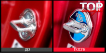 8574 Металлические заглушки на скобы дверей на Mazda CX-5 2 поколение