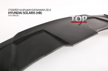 8598 Спойлер на крышку багажника Zeus хэтчбек на Hyundai Solaris