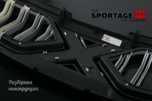 РЕШЕТКА РАДИАТОРА Х-ГРИЛЬ - ТЮНИНГ КИА СПОРТАЖ 3 (2010+)