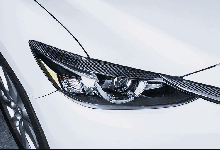 8728 Карбоновые реснички на фары LED на Mazda 6 GJ