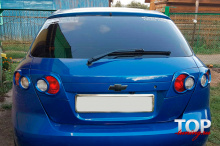 НАКЛАДКИ НА ЗАДНИЕ ФОНАРИ - МОДЕЛЬ GT  ТЮНИНГ ШЕВРОЛЕТ ЛАЧЕТИ (ХЭТЧБЕК, 2002 - 2013)