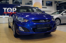 8750 Накладки на пороги - Обвес Exclusive на Hyundai Solaris