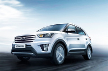 ТЮНИНГ ХЕНДАЙ КРЕТА  ДЕФЛЕКТОРЫ НА ОКНА BLACK LINE КОМПЛЕКТ 4 ШТ. / БЕЗ ОТВЕРСТИЙ