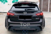 ТЮНИНГ INFINITI FX 2 / QX70 / 2011+ СПОЙЛЕР НА ПЯТУЮ ДВЕРЬ VETTEL EDITION СТЕКЛОПЛАСТИК / ПОД ОКРАСКУ