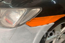 Тюнинг Хонда Цивик 4д – Подгонка обвеса Р-Лайн (передний бампер) 